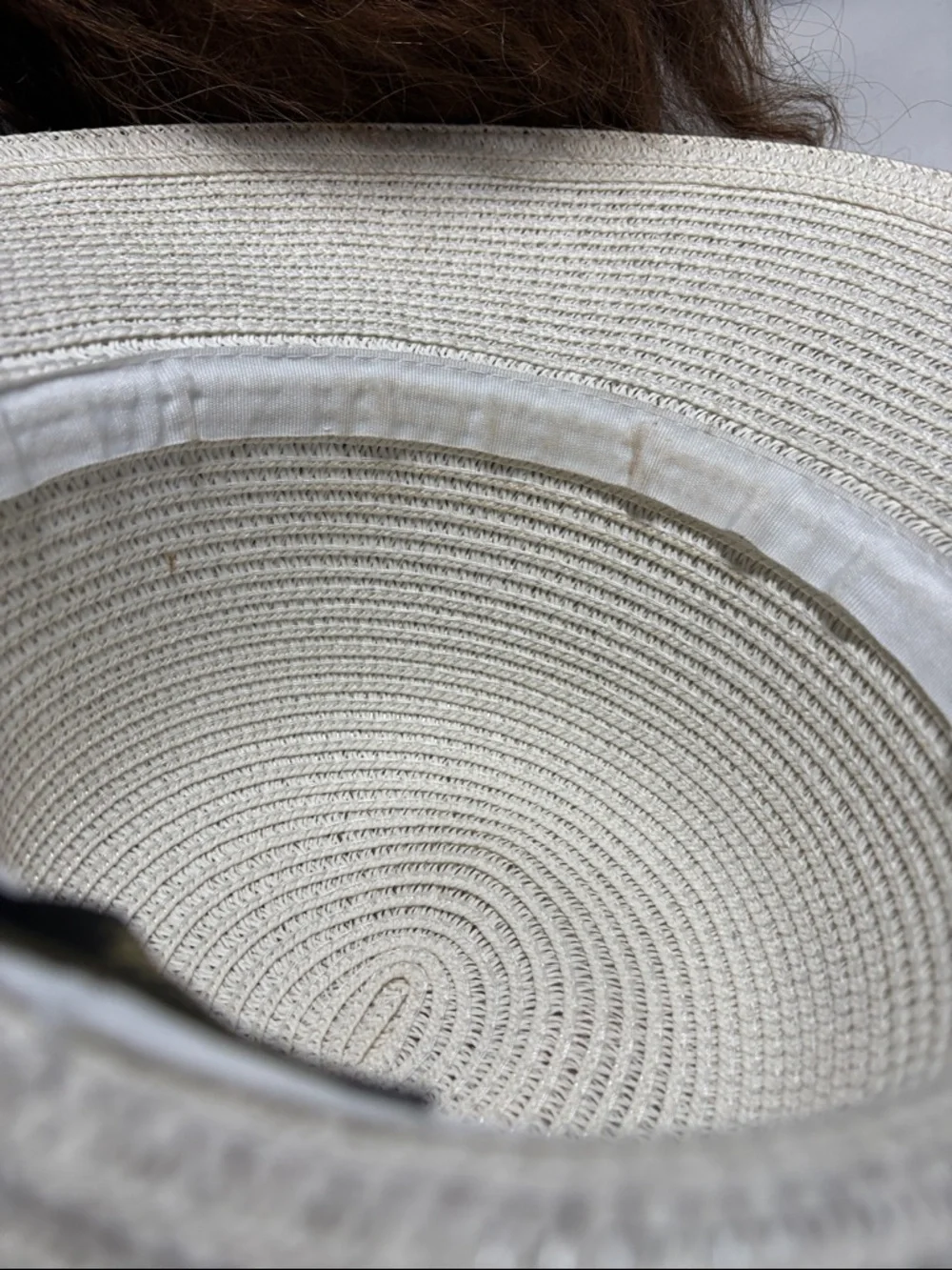 Magid Hats White Paper Wide-Brim Sun Hat Chain Detail One Size